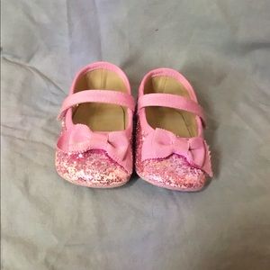 Kate spade girls pink glitter Mary Jane